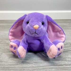 Vintage Petco Paw Pals Floppy Bunny Rabbit Purple Pink Bean Bag Beanie Plush NWT